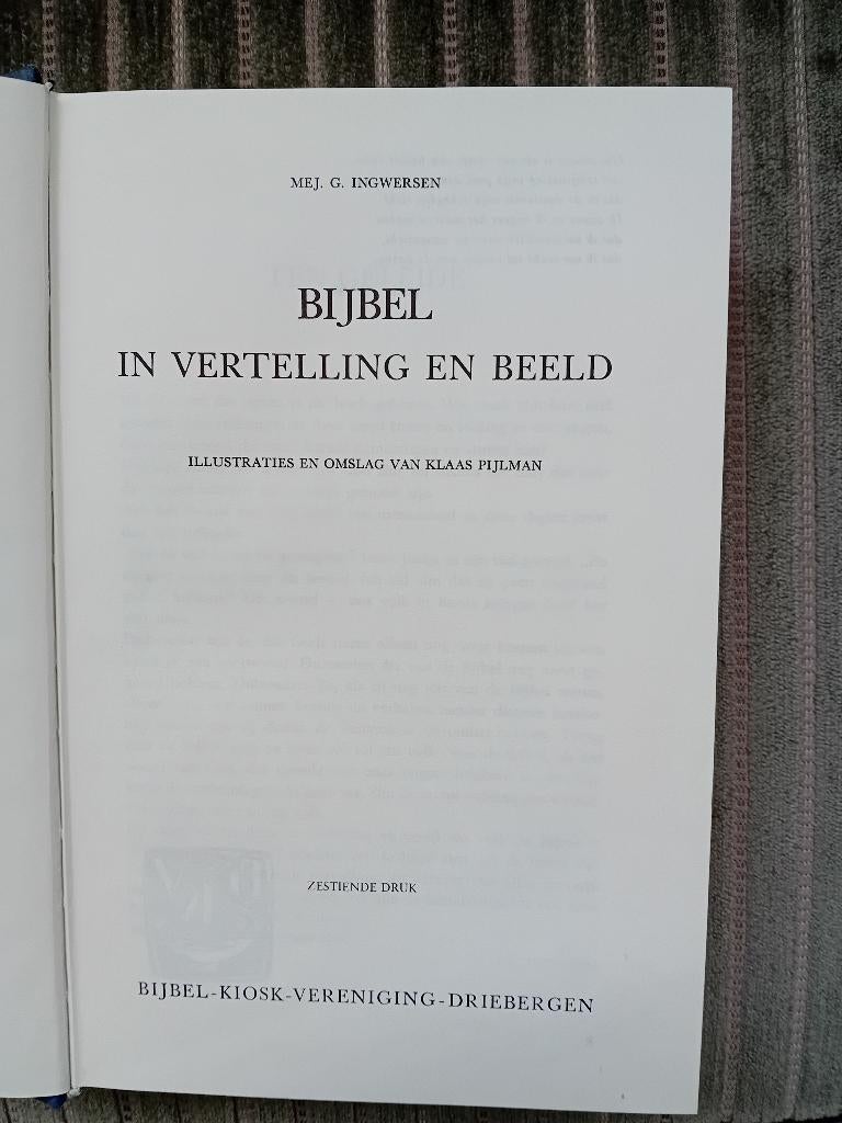 Bijbel in vertelling en beeld - Mej. G. Ingwersen, Ophalen of Verzenden, Mej. G. Ingwersen