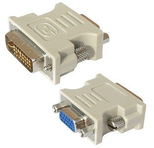 DVI 24+1 Pin Male to VGA 15Pin Female adapter, Ophalen of Verzenden, Nieuw