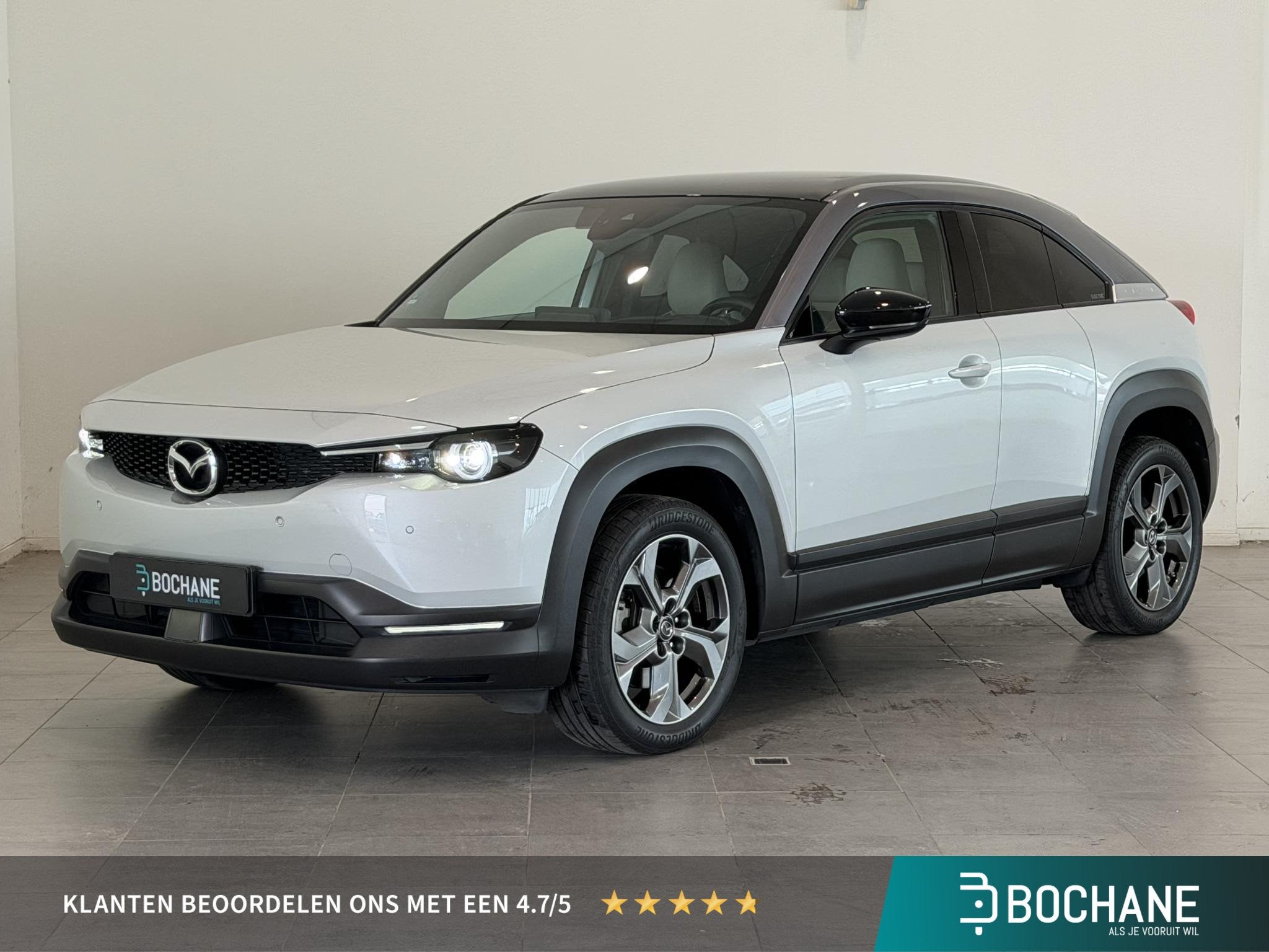 Mazda MX-30 e-SkyActiv 145 First Edition 36 kWh | 92,7% SOH, Auto's, Mazda, 145 pk, Stof, Gebruikt, Met garantie (alle)