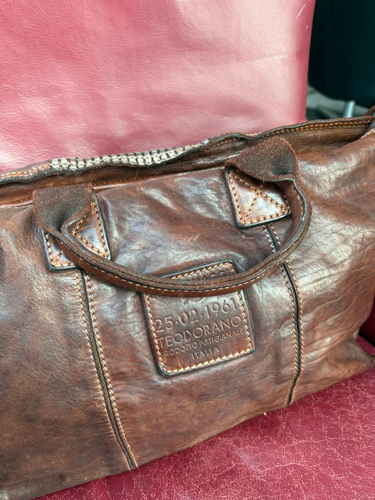 Campomaggi. Leren tas met extra schouderhengsel., Ophalen of Verzenden, Bruin, Handtas