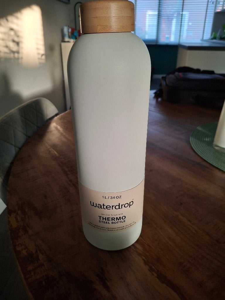 waterdrop Thermosfles - 1 L - Roestvrij Staal, Ophalen, Nieuw