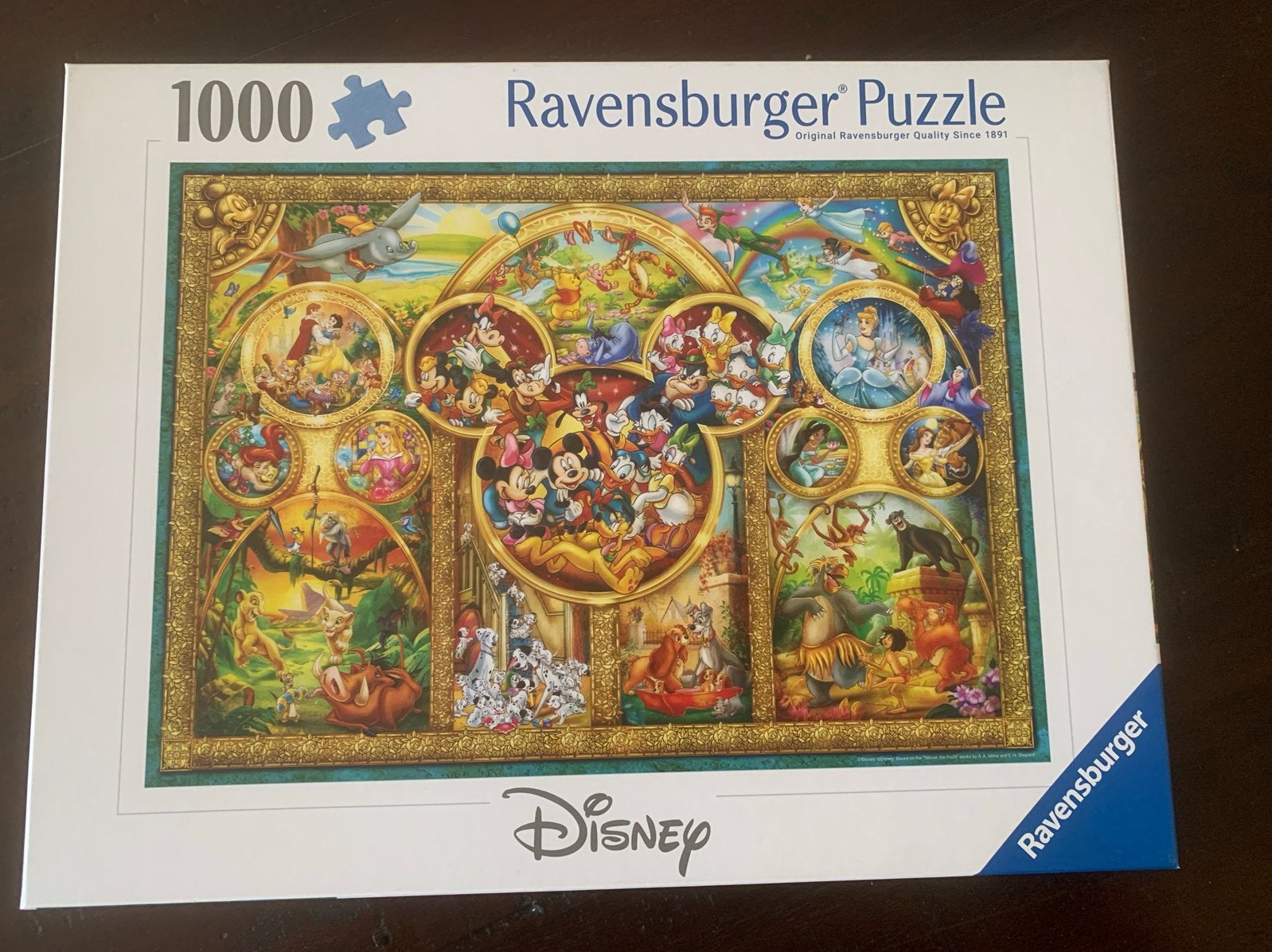 Ravensburger Disney Legpuzzel 1000 stukjes, Ophalen of Verzenden, 500 t/m 1500 stukjes, Zo goed als nieuw, Legpuzzel