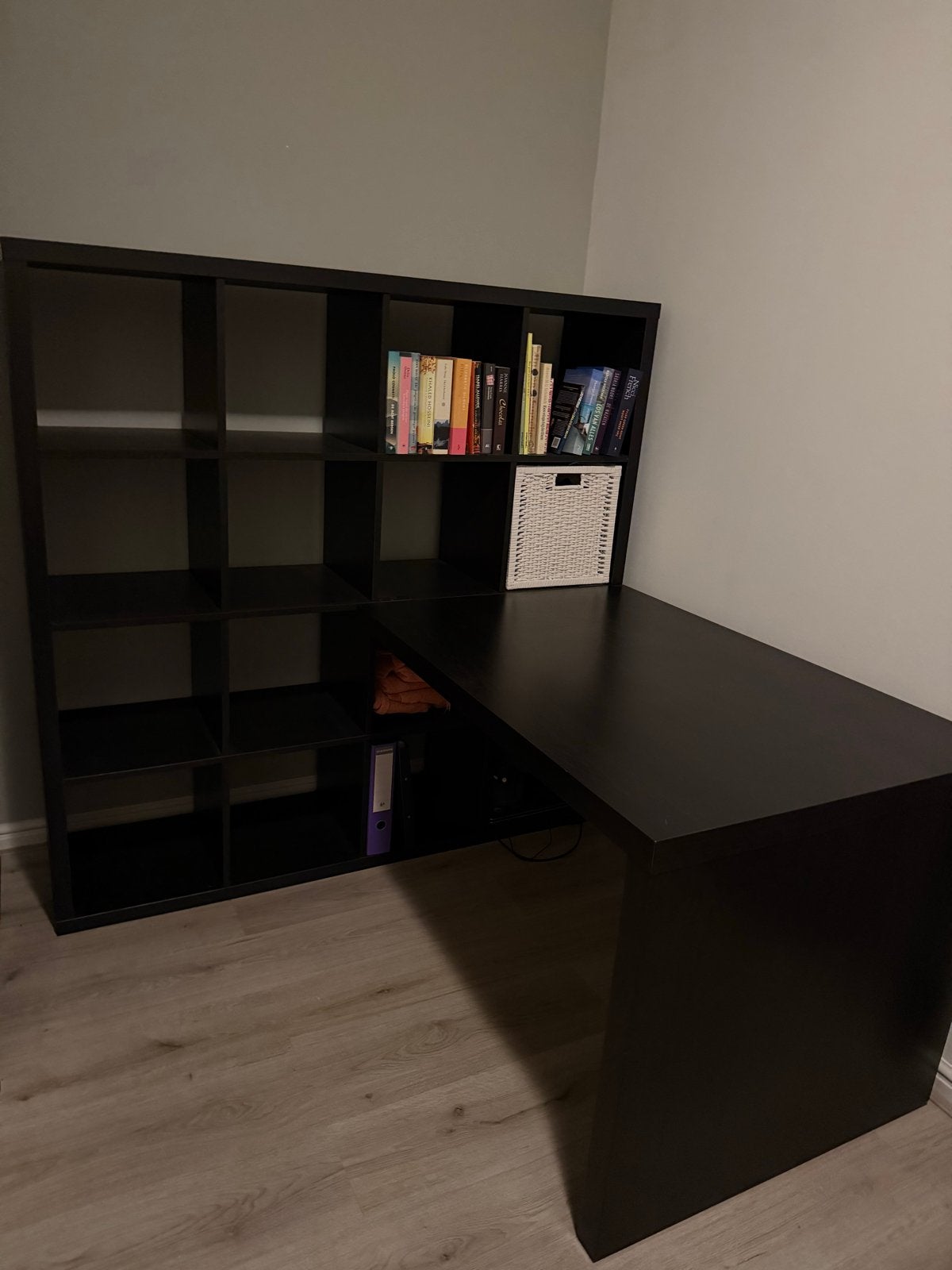 IKEA KALLAX Bureau-kast combinatie, zwartbruin, Ophalen, Gebruikt, Spaanplaat of MDF, IKEA