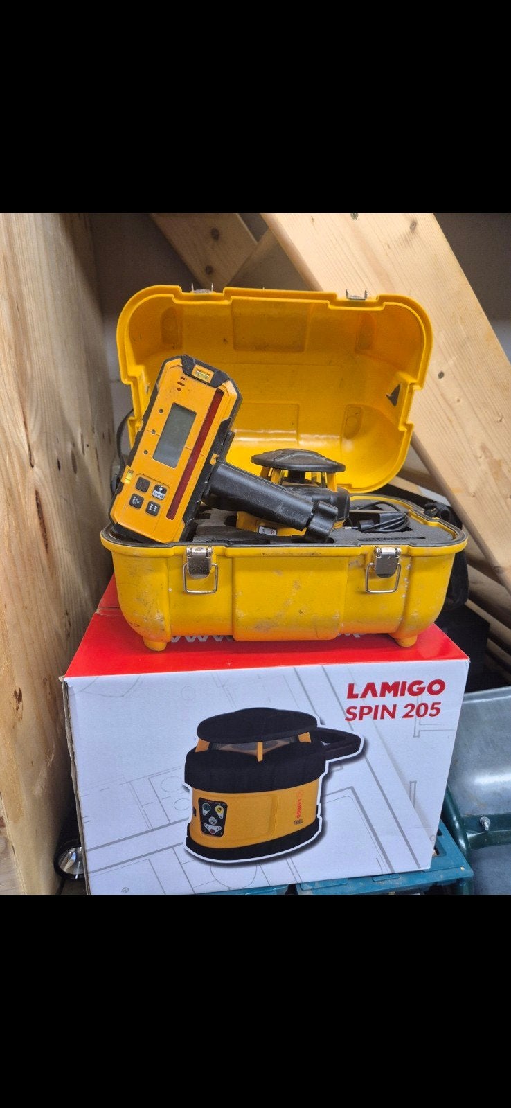 Lamigo Spin 205 Laser Waterpas met Ontvanger, Ophalen of Verzenden