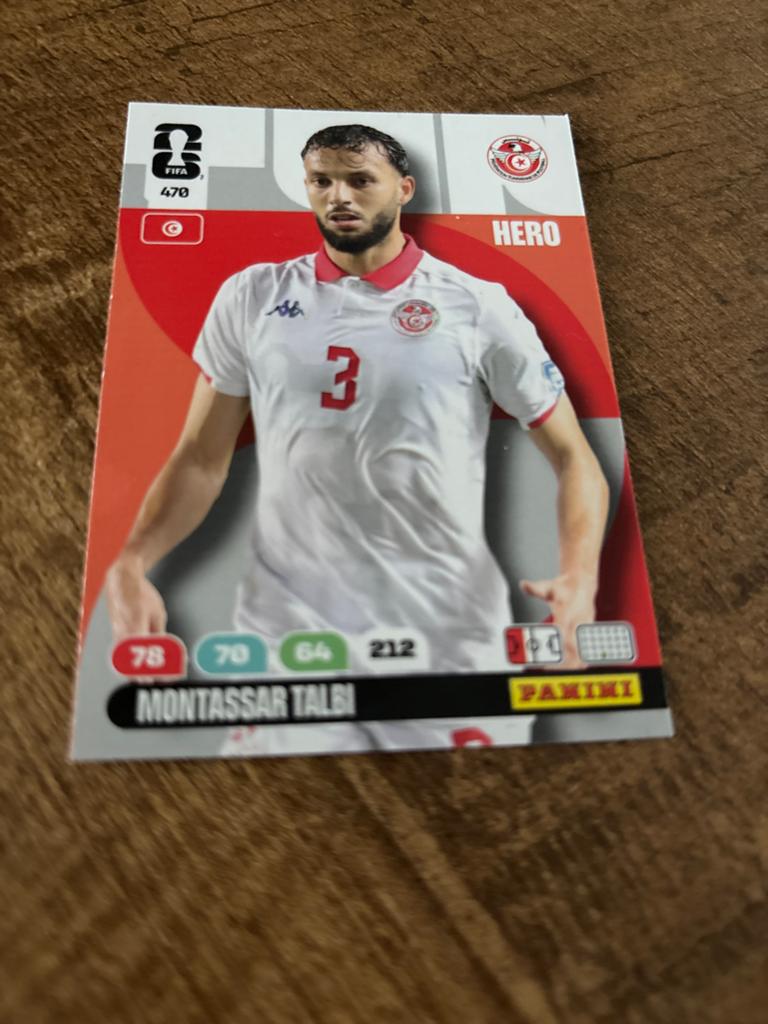 Panini Adrenalyn WK 2026 Montassar Talbi Tunesië, Ophalen of Verzenden, Nieuw, Overige sporten, Spelerskaart