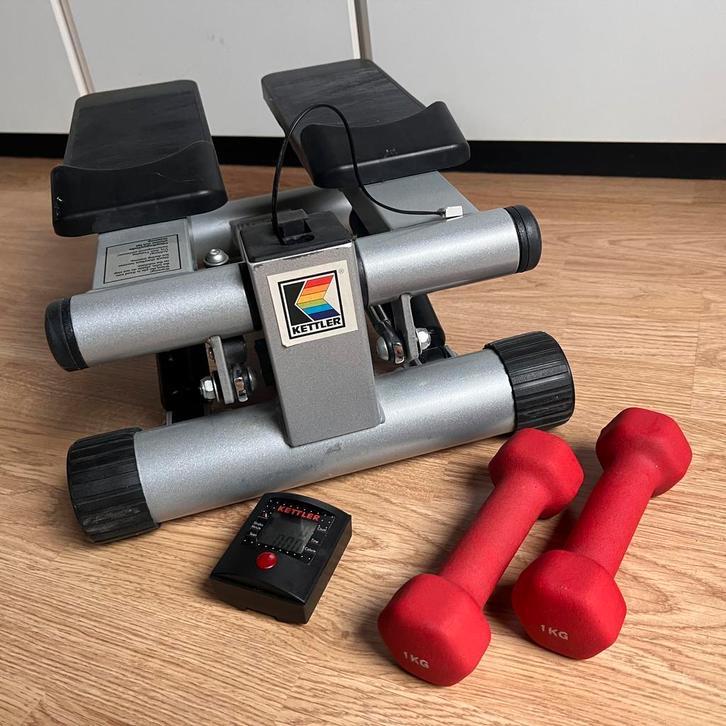 Kettler Mini Stepper met gewichtjes en digitale meter, Ophalen, Gebruikt, Stepapparaat, Metaal