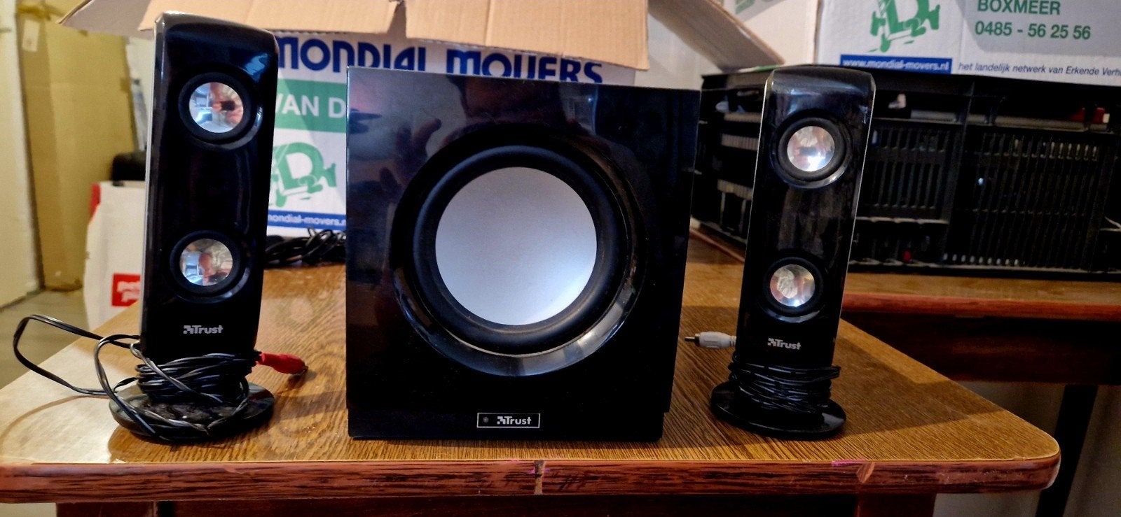 Trust 2.1 Luidsprekerset met Subwoofer - Zwart, Computers en Software, Pc speakers, Ophalen of Verzenden, Gebruikt, Audiokanaal 2.1