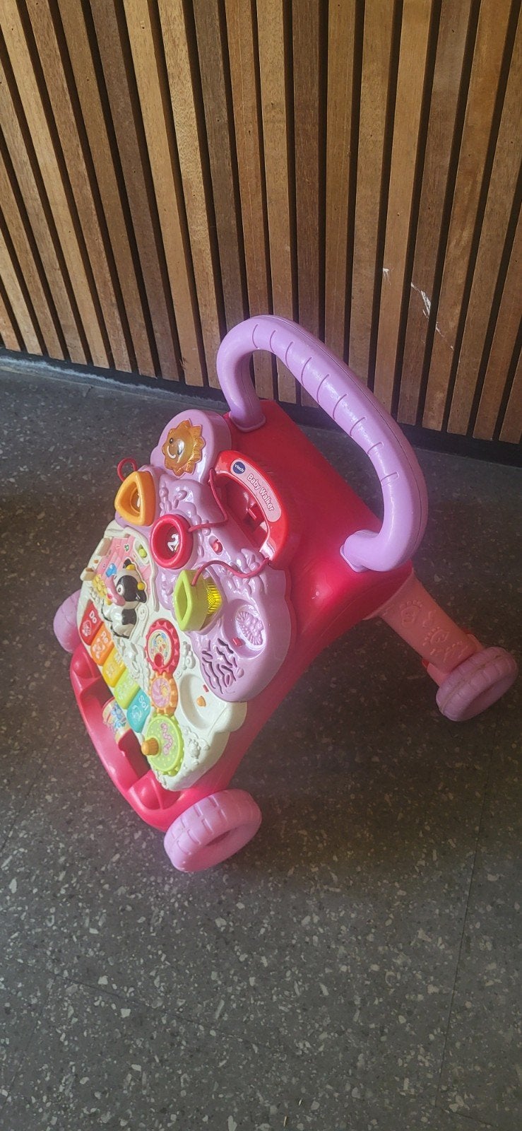 VTech Babywalker roze met licht en geluid, Ophalen of Verzenden, Gebruikt, Overige typen, Met licht
