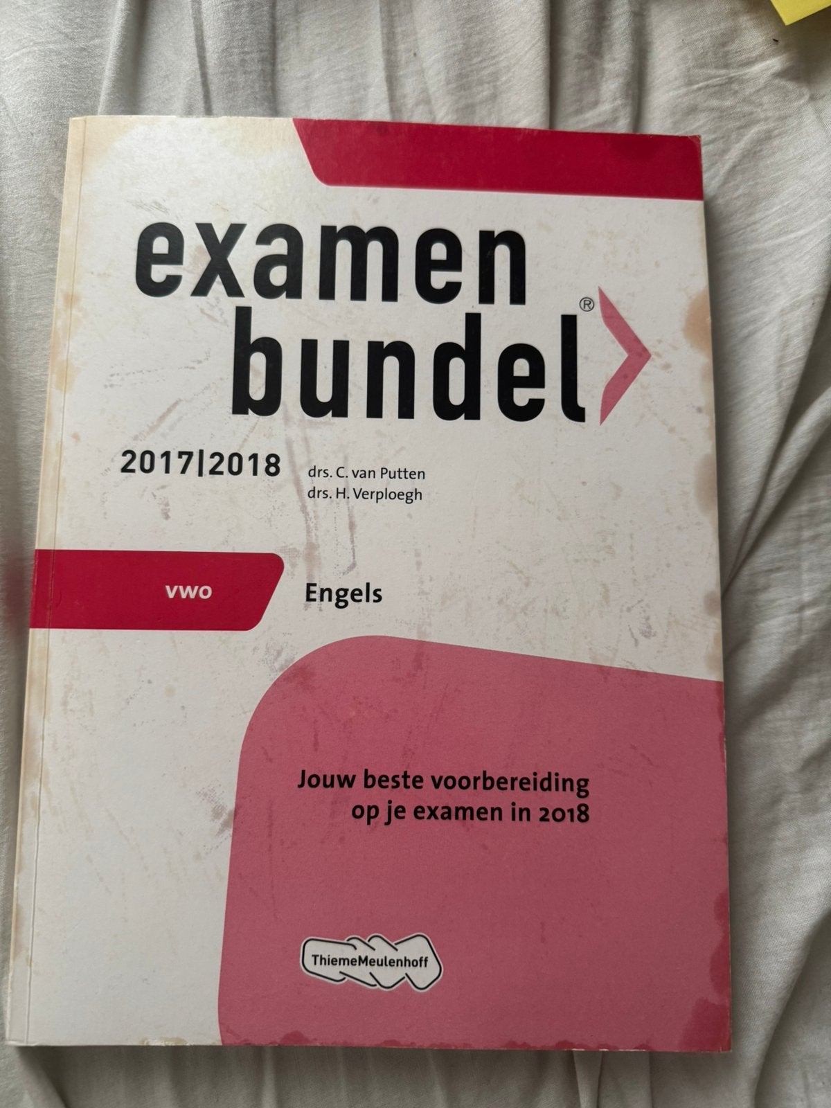 Examenbundel engels 2017/2018, Ophalen of Verzenden, Zo goed als nieuw, VWO, Engels