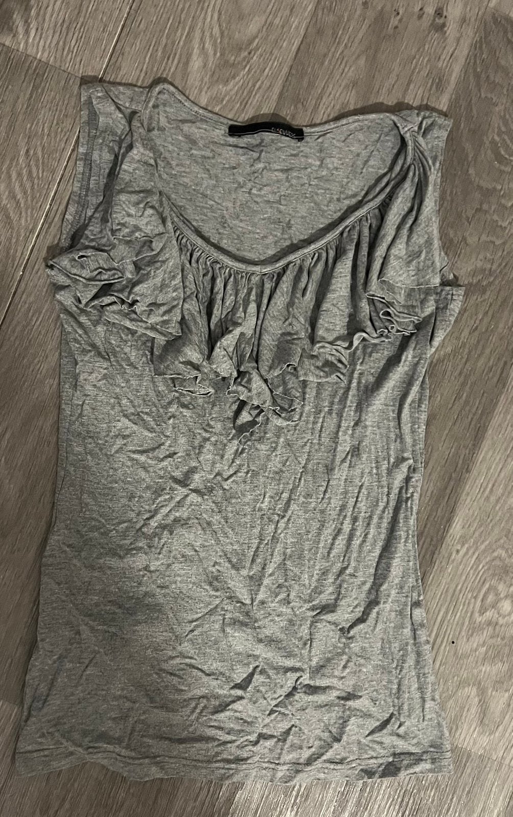 Grijze top van Elsewhere, Kleding | Dames, Tops, Ophalen of Verzenden, Zo goed als nieuw, Grijs, Maat 36 (S)
