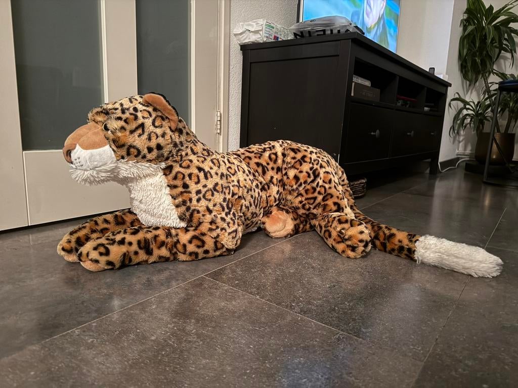 Luipaard knuffel 76 cm, Ophalen of Verzenden, Zo goed als nieuw