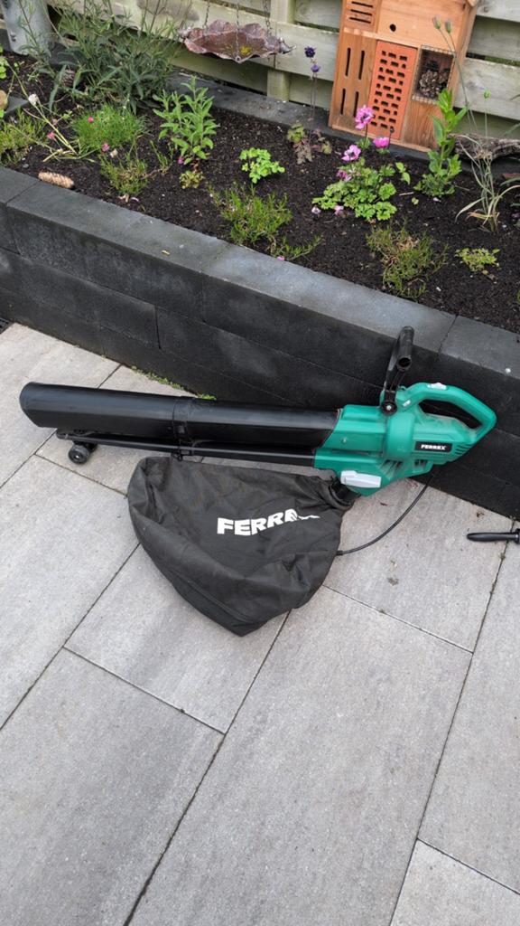Ferrex Bladblazer/Bladzuiger met Opvangzak, Gebruikt, Met opvangzak, Handgedragen, Ophalen of Verzenden