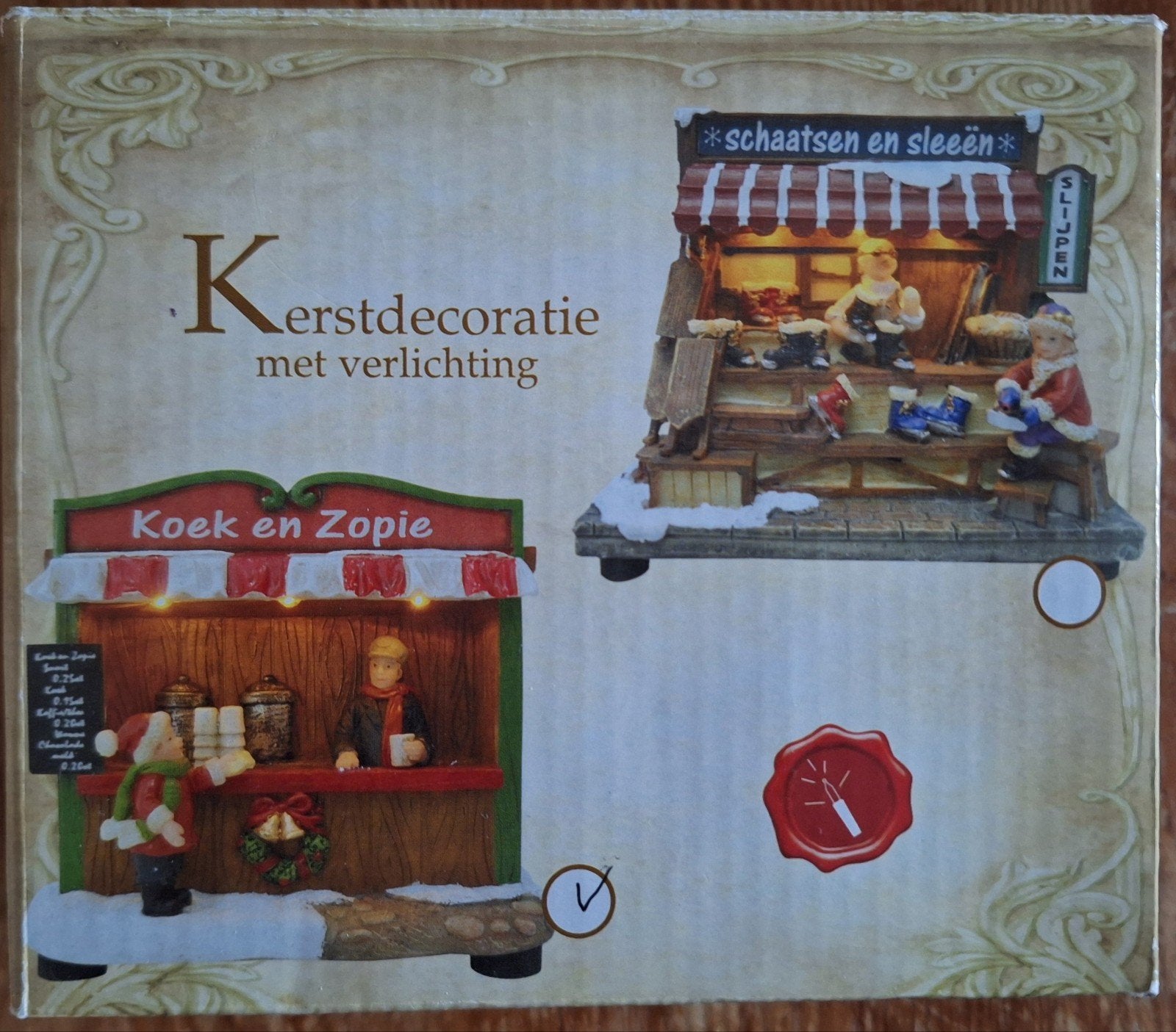 koek en zopie voor in kerstdorp, Diversen, Ophalen of Verzenden, Gebruikt