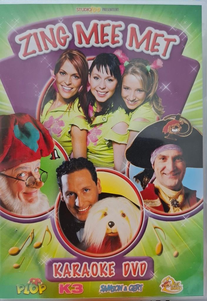 karaoke Zing mee met Plop, K3, Samson en Gert Piet Piraat, Cd's en Dvd's, Dvd's | Kinderen en Jeugd, Gebruikt, Alle leeftijden