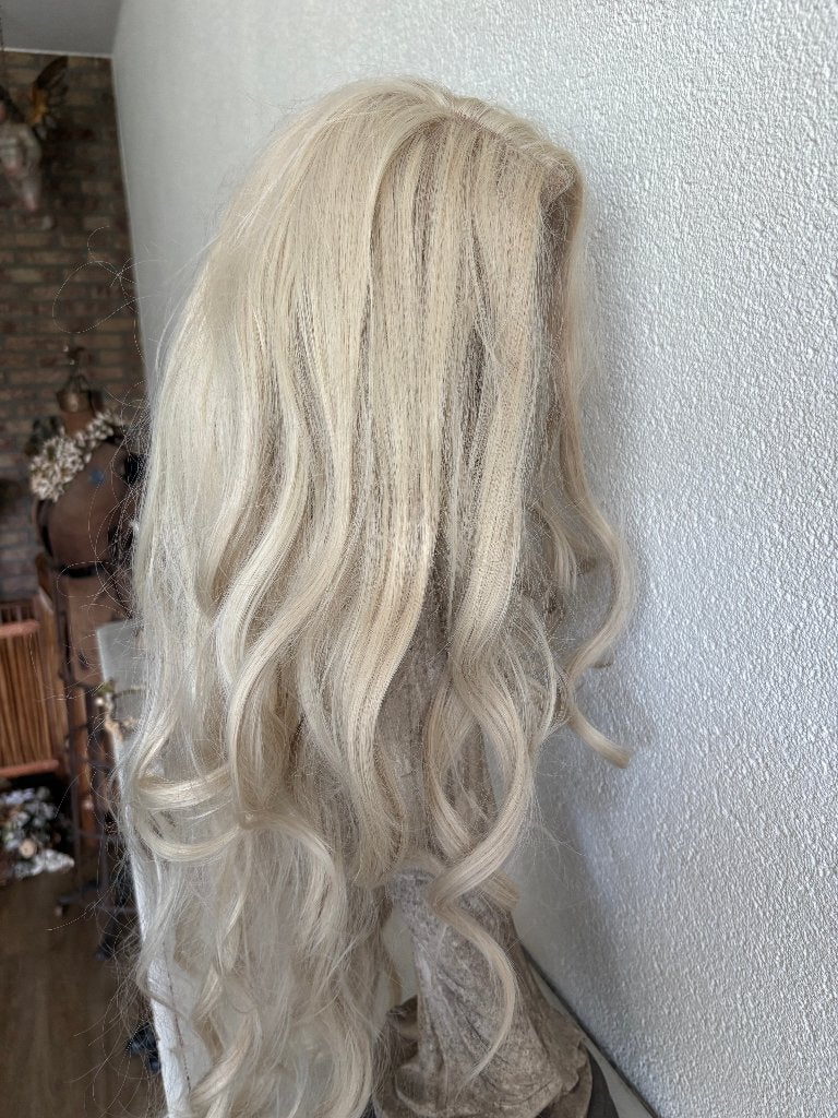 Pruik Lang Blond, Ophalen of Verzenden, Nieuw, Pruik of Haarverlenging