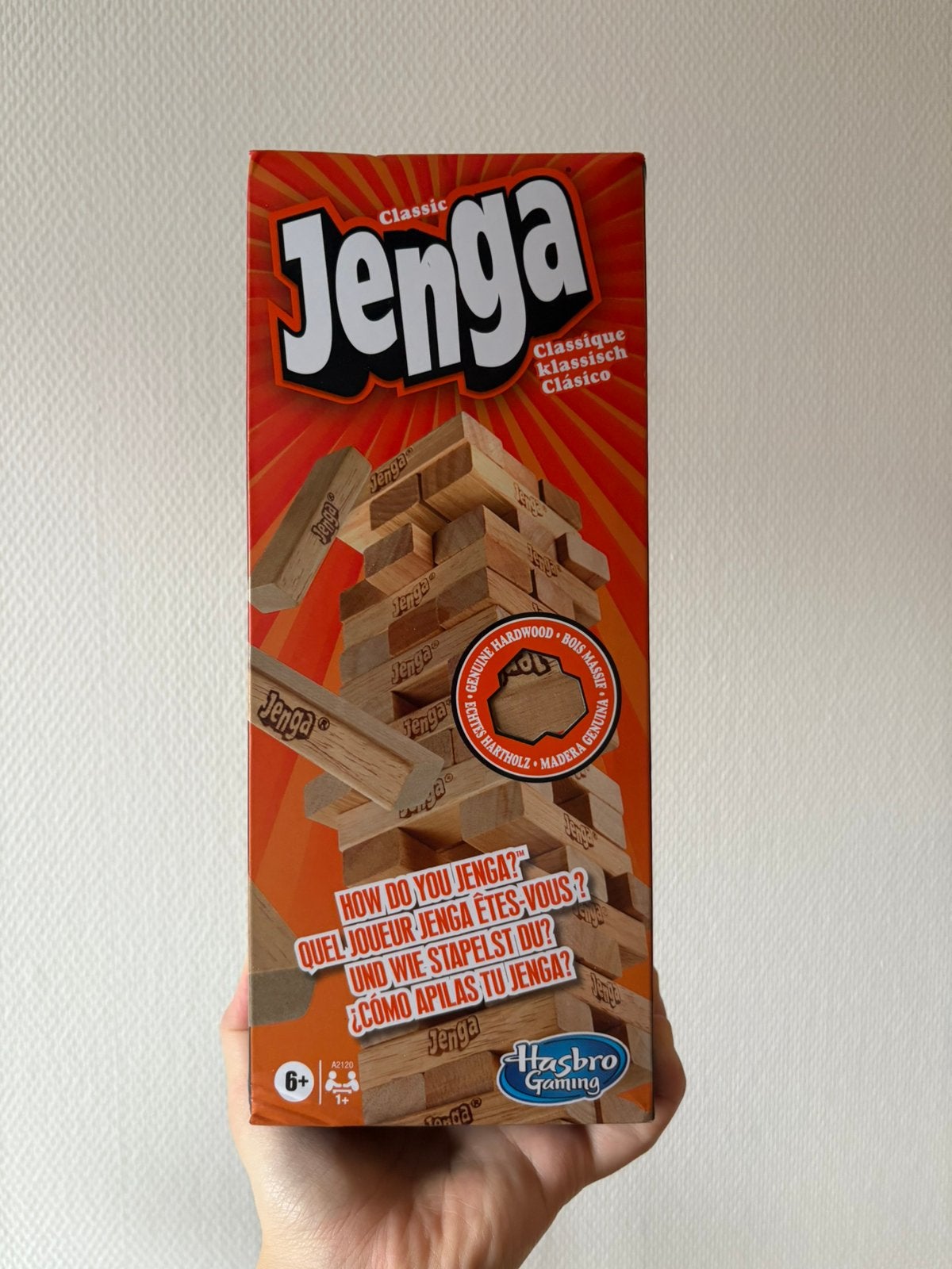 Jenga Classic - Het spannende stapelspel voor iedereen, Een of twee spelers, Verzenden, Zo goed als nieuw