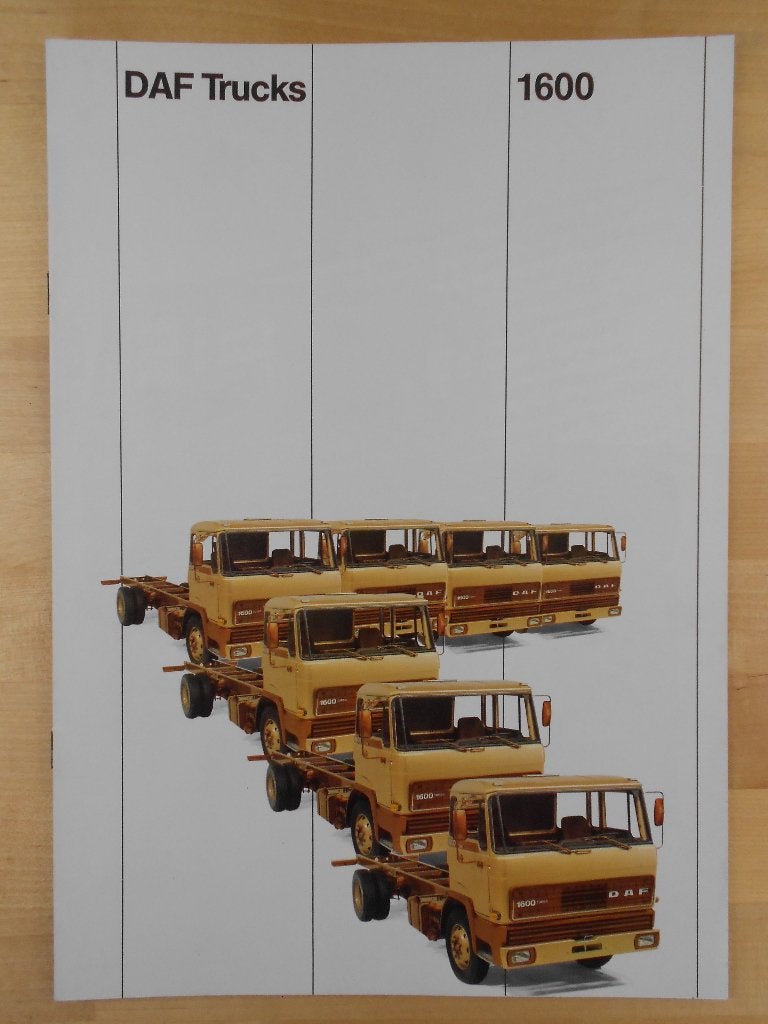 DAF 1600 Brochure ca 1982, Ophalen of Verzenden, Zo goed als nieuw, Overige merken, DAF