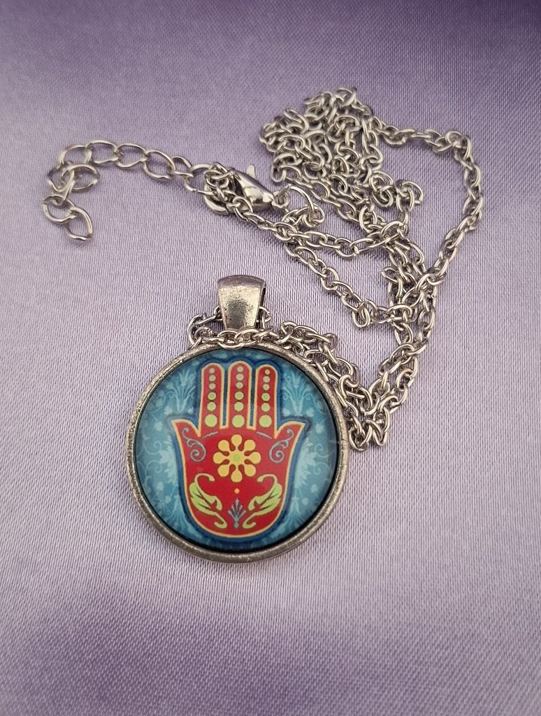 Hamsa of Hand van Fatima halskettinkje, Met hanger, Overige materialen, Verzenden, Nieuw