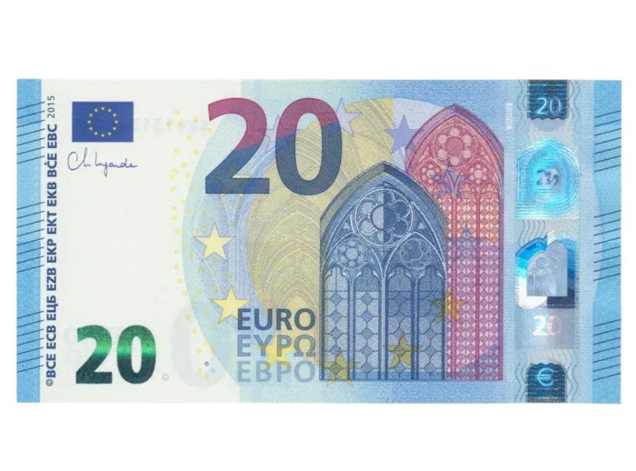 Italië 20 euro 2015 Christine Lagard UNC, Postzegels en Munten, Bankbiljetten | Europa | Eurobiljetten, Ophalen of Verzenden, Italië