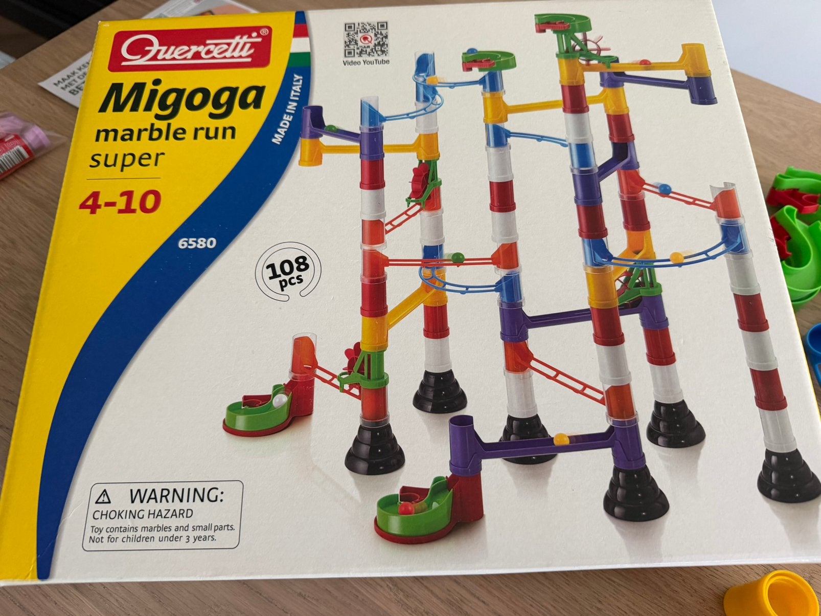 Knikkerbaan migoga marble run super, Ophalen of Verzenden, Zo goed als nieuw