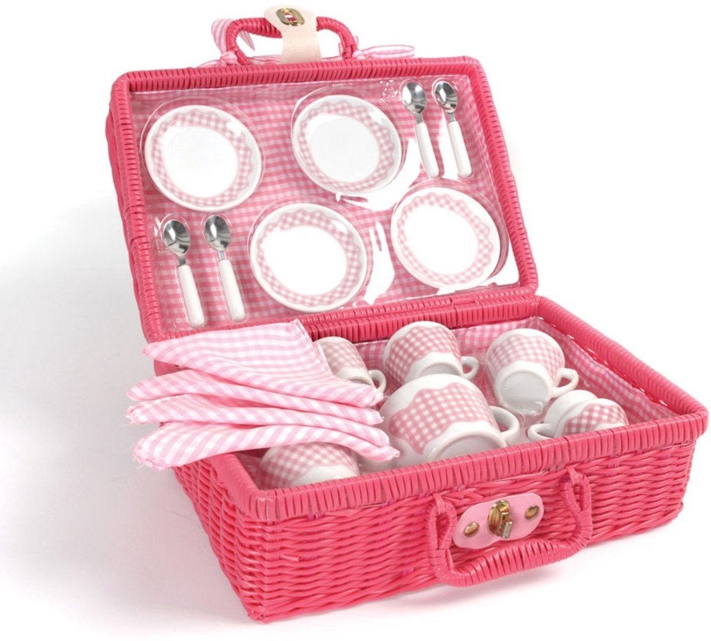 Tidlo Theeservies - Picknick set - In koffer - Roze, Tidlo, Nieuw, Ophalen of Verzenden, Tidlo