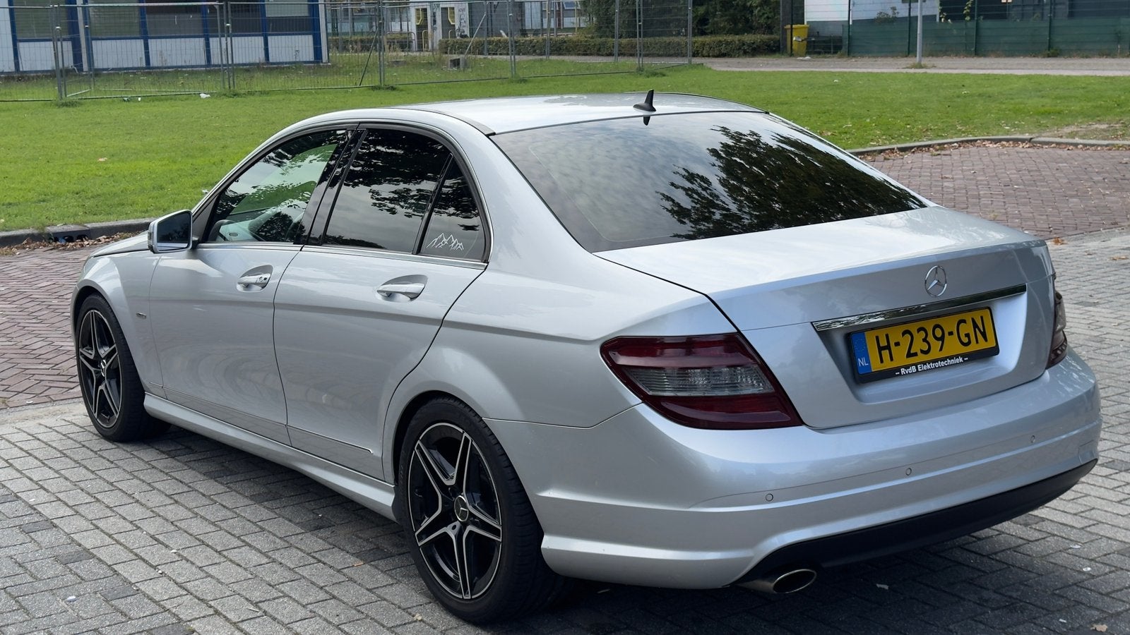Mercedes-Benz C-Klasse 1.8 C200 Kompressor AMG pakket, Achterwielaandrijving, 1800 kg, Zwart, 4 cilinders