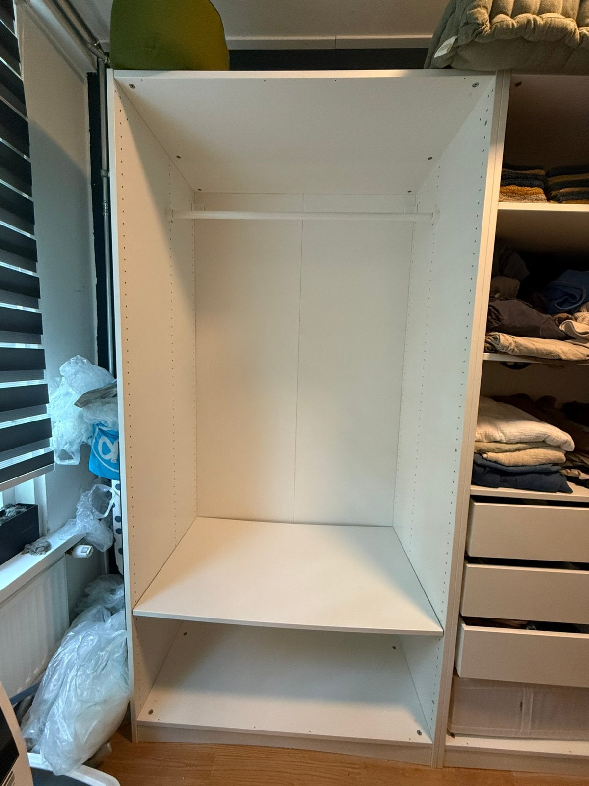Ikea Pax kast wit, Ophalen, 200 cm of meer, 50 tot 100 cm, Zo goed als nieuw