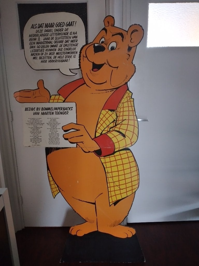 Groot kartonnen Bommel Winkeldisplay, Eén stripboek, Ophalen, Gelezen, Maarten Toonder