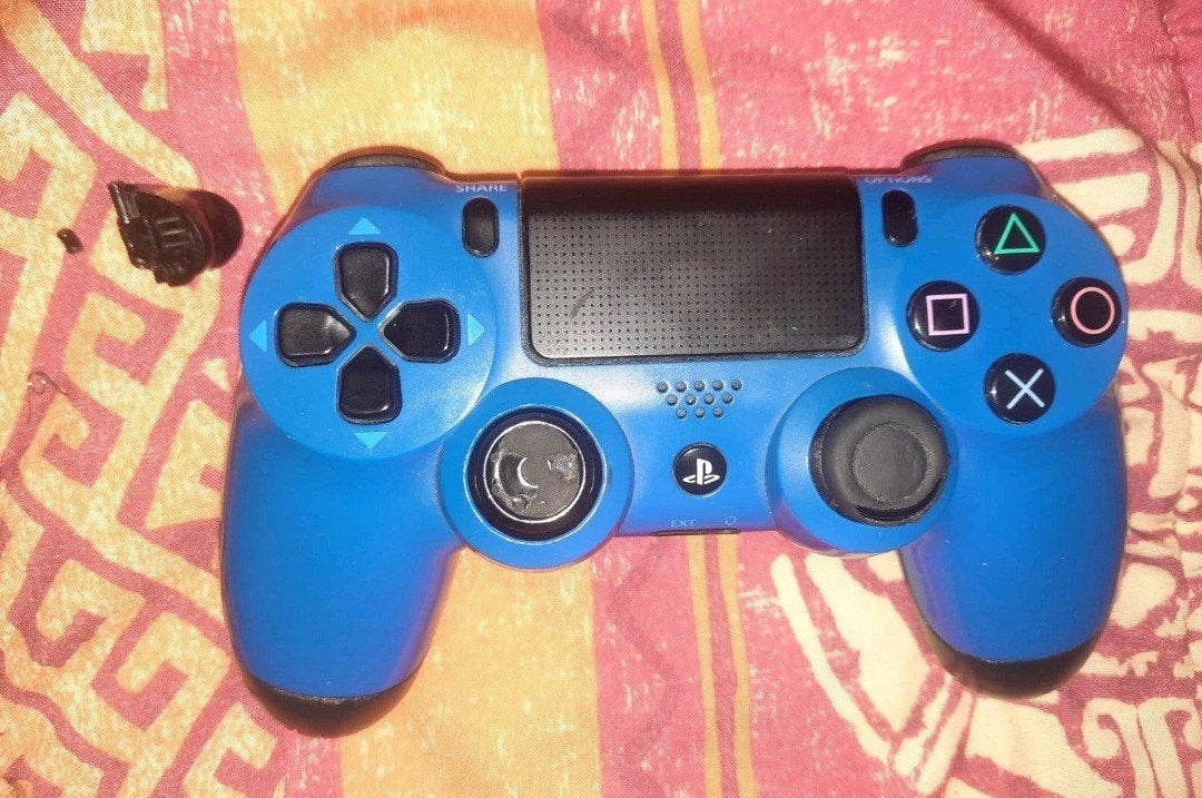sony playstation 4 controller (blauw) V1, Ophalen, Gebruikt, Controller, PlayStation 4