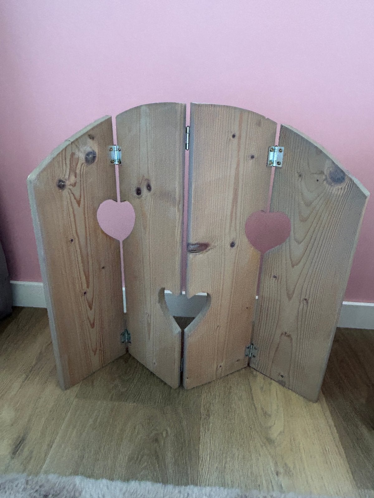 Houten raamschermen (set van 2 stuks), Huis en Inrichting, Woonaccessoires | Overige, Hout, Ophalen of Verzenden, Bruin, Gebruikt