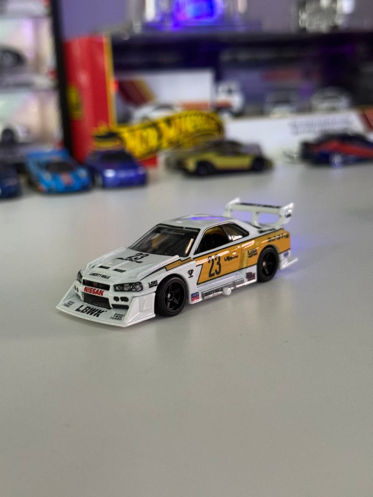 Hot Wheels Premium Nissan Skyline Super Silhouette, Hobby en Vrije tijd, Ophalen of Verzenden, Zo goed als nieuw, Auto
