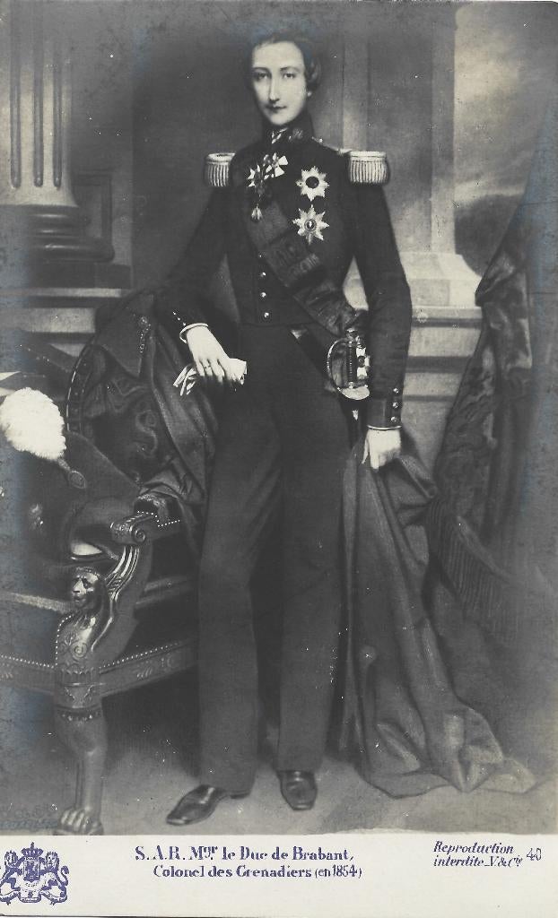 Belgie (4) Leopold II, Verzamelen, Verzenden, Zo goed als nieuw, Buitenland, Kaart, Foto of Prent