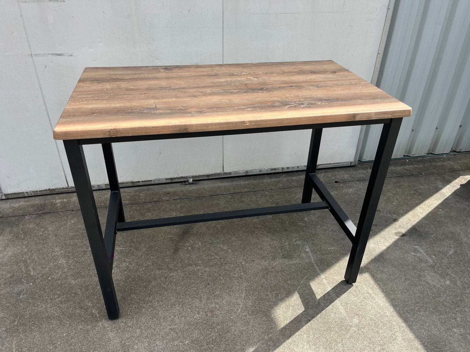 Luxe Horeca cafe statafel outdoor 140x80 cm hoge tafel, Ophalen, Zo goed als nieuw