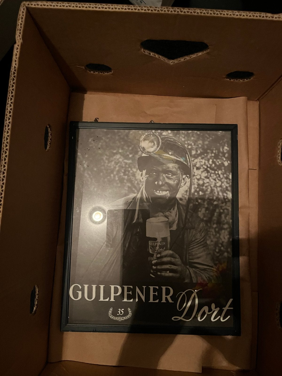 Leeuwbier en Gulpenerbier reclame, Ophalen, Gebruikt, Reclamebord