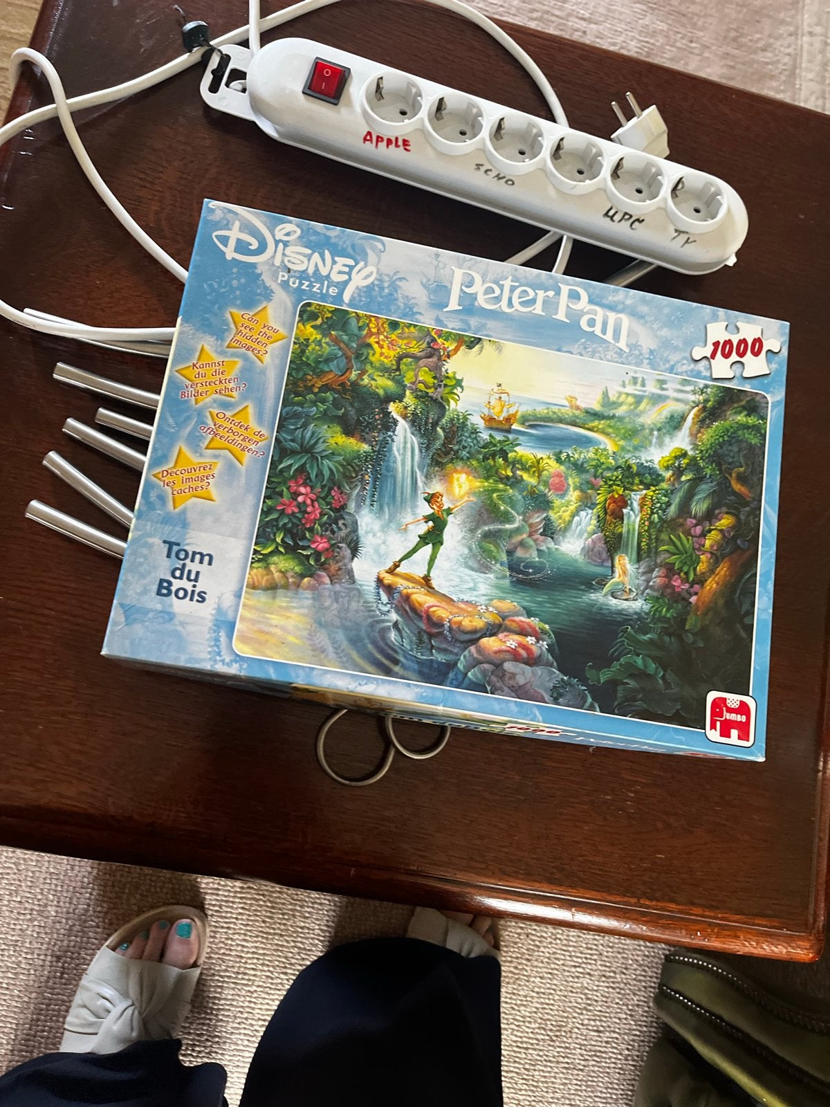 Disney Peter Pan Legpuzzel 1000 stukjes, Ophalen of Verzenden, 500 t/m 1500 stukjes, Gebruikt, Legpuzzel