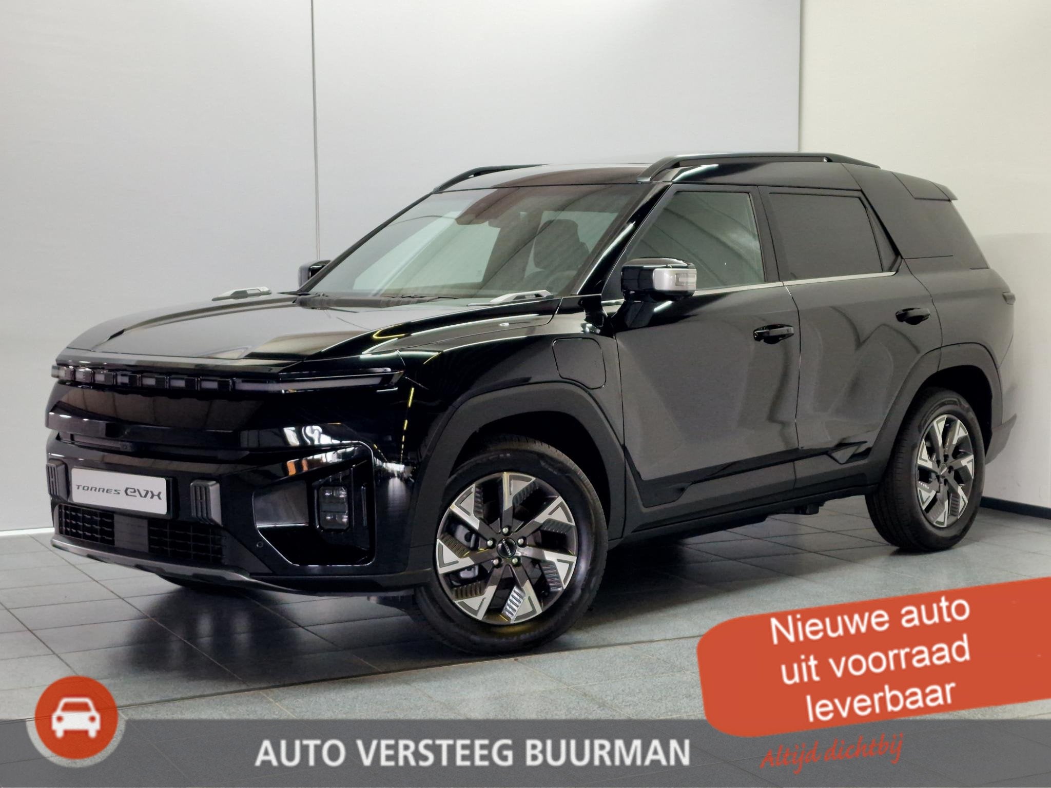 KGM Torres EVX Business Edition 80.6 kWh Lederen bekleding m, Auto's, Overige Auto's, Zwart, 620 min, Zwart, Nieuw