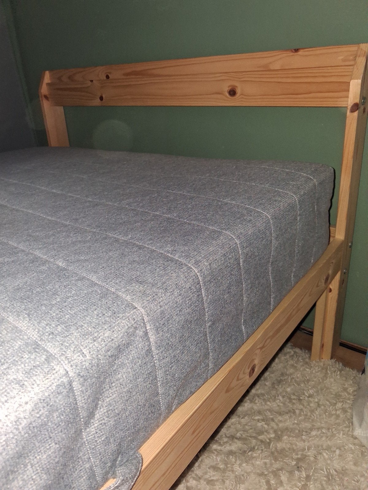 IKEA NEIDEN Eenpersoonsbed met matras 90x200 cm, Ophalen, Gebruikt, 90 cm, Modern, Scandinavisch