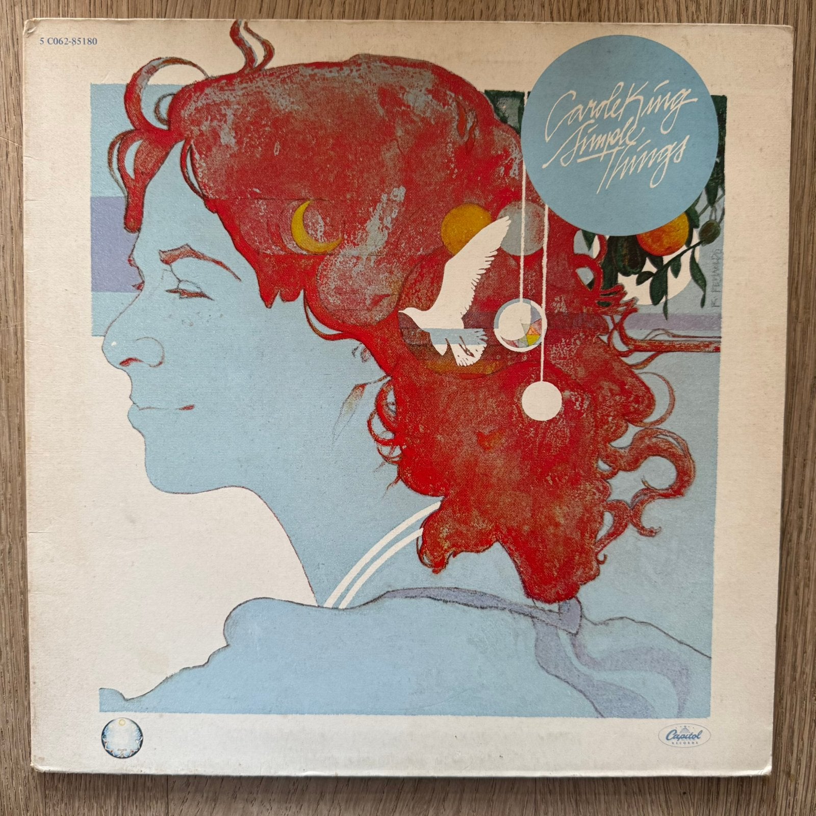 Carole King Simple Things LP Vinyl 1977 Folk Rock Singer, Cd's en Dvd's, Vinyl | Rock, LP, Gebruikt, Inclusief binnenhoes, Ophalen of Verzenden