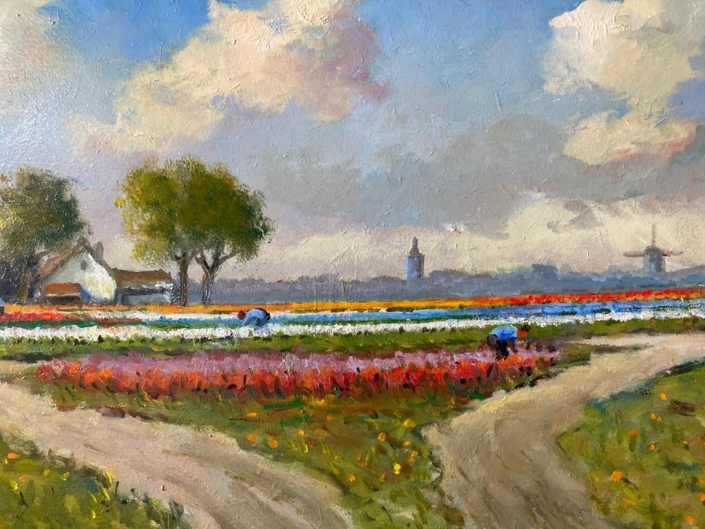 Leen van Vugt, Hollandse bollenvelden, Antiek en Kunst, Ophalen