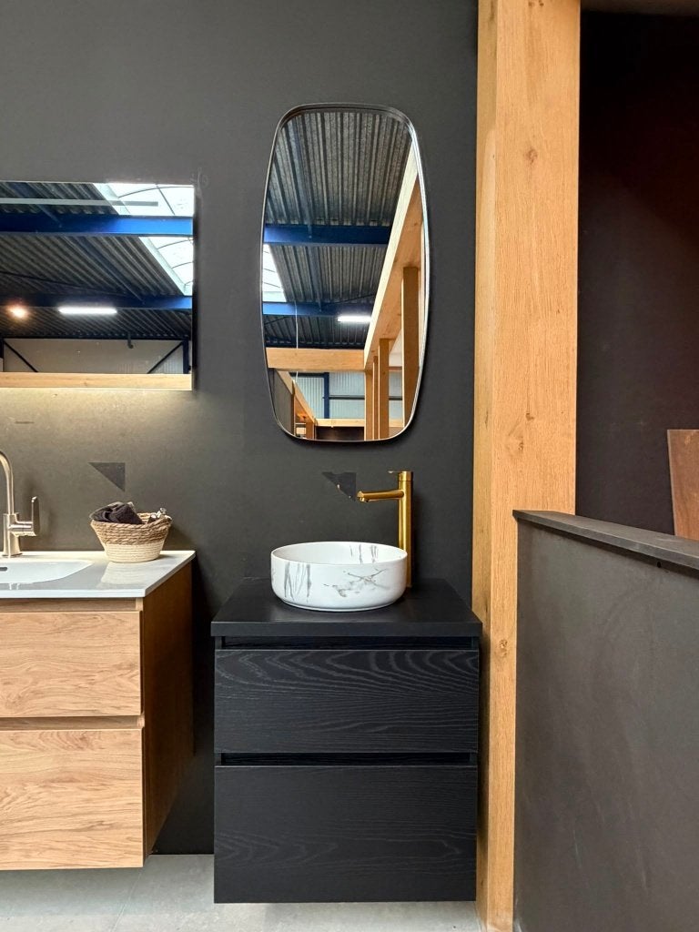 Uitverkoop!! Showroommeubel Black Oak Proline, Ophalen, Zo goed als nieuw, Wastafel