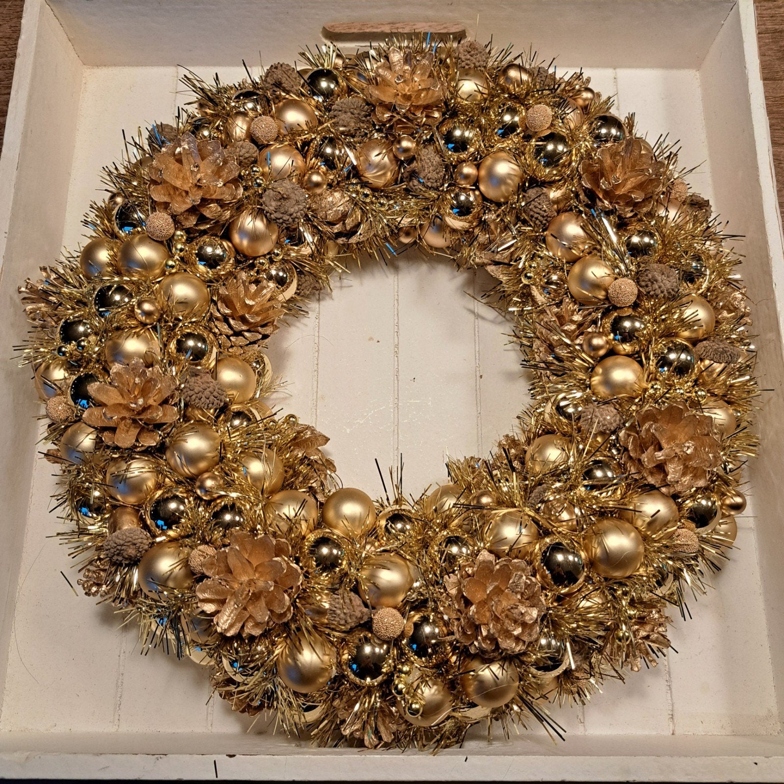 kerstkrans goud, Diversen, Ophalen of Verzenden, Nieuw
