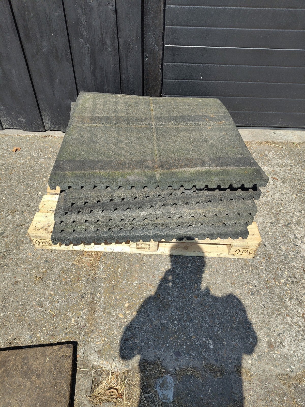 Rubberen tegels , stalmatten, Ophalen, Overige materialen, 30 cm of meer, Gebruikt
