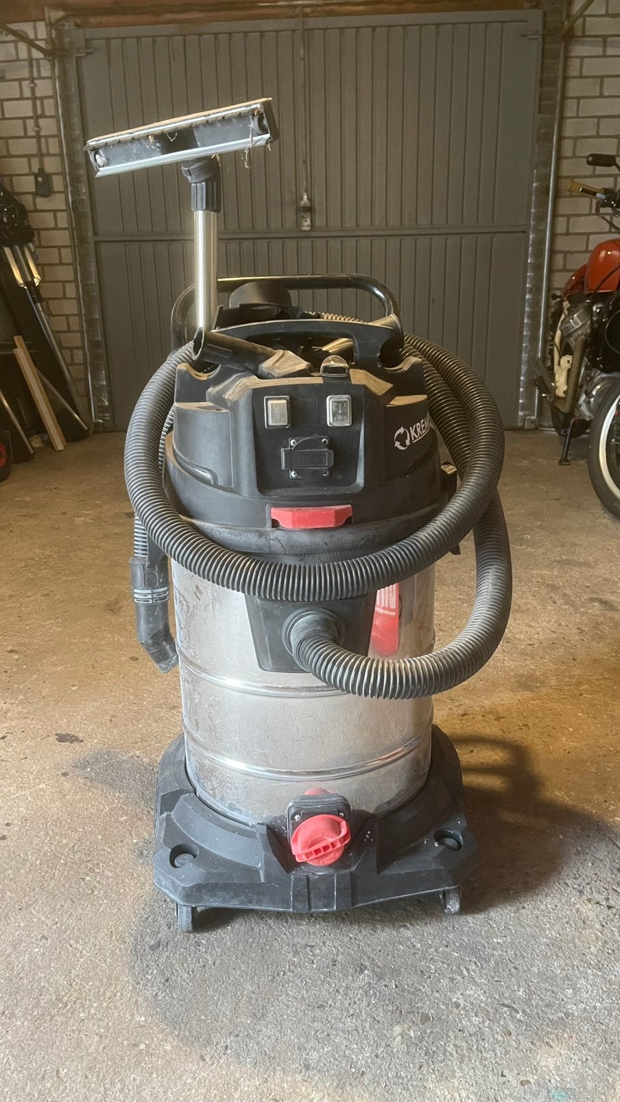 Kremer KR65LS nat-droog stofzuiger - 2 motoren, Ophalen, Zo goed als nieuw