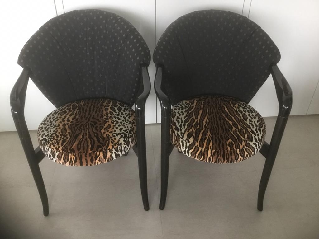 Stoelen, Ophalen, Zo goed als nieuw, Zwart, Stof