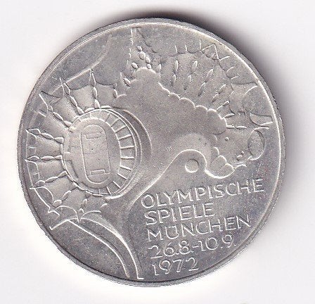 Duitsland 10 Mark 1972 F Zeer Fraai, Verzenden, Duitsland, Losse munt, Zilver