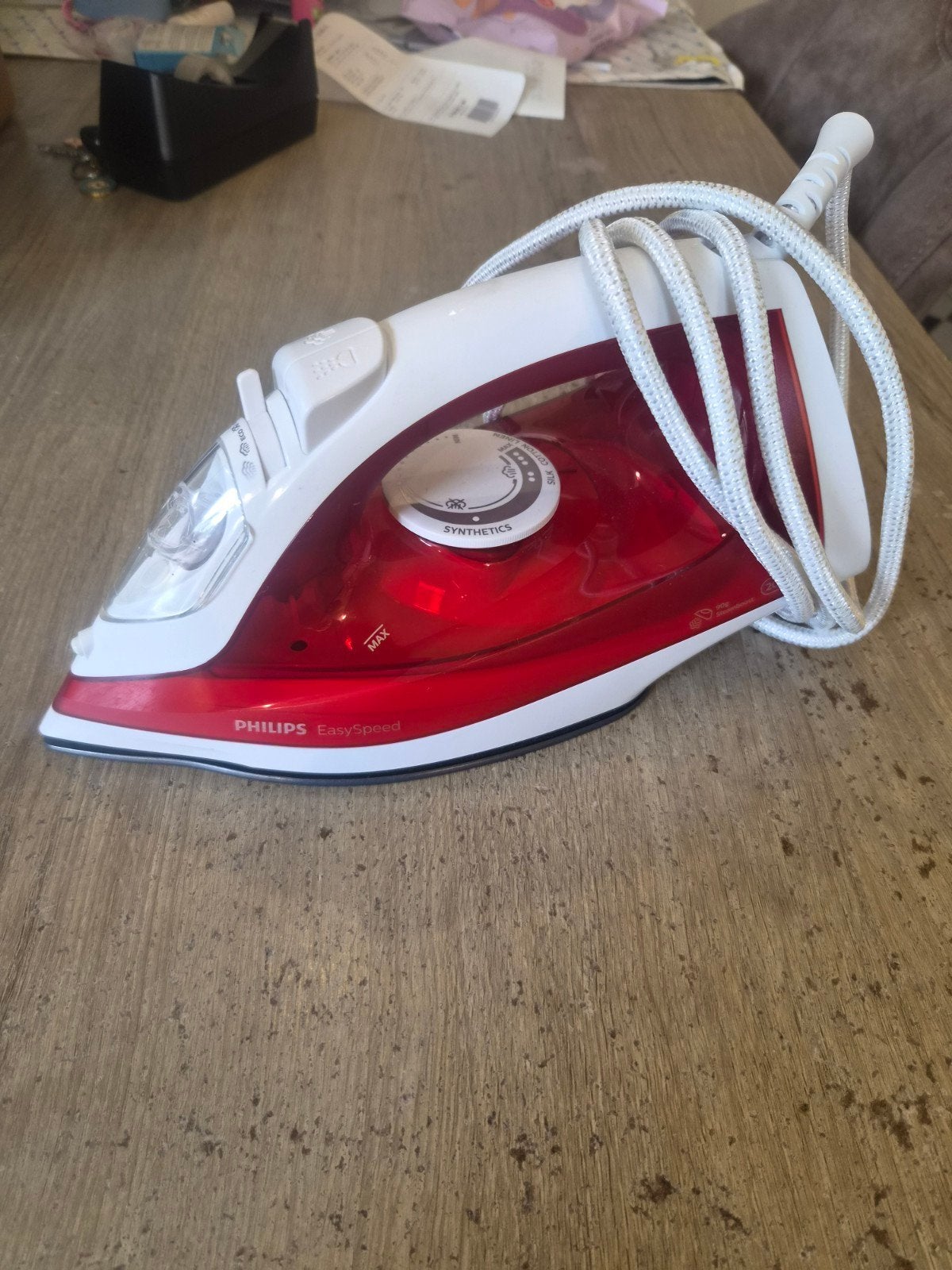 Philips EasySpeed Strijkijzer - Rood/Wit, Ophalen, Nieuw, Strijkijzer met snoer