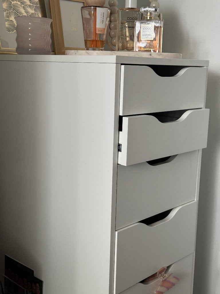 2x IKEA ALEX ladeblok met lades GRATIS, Ophalen, Minder dan 50 cm, Gebruikt, 5 laden of meer