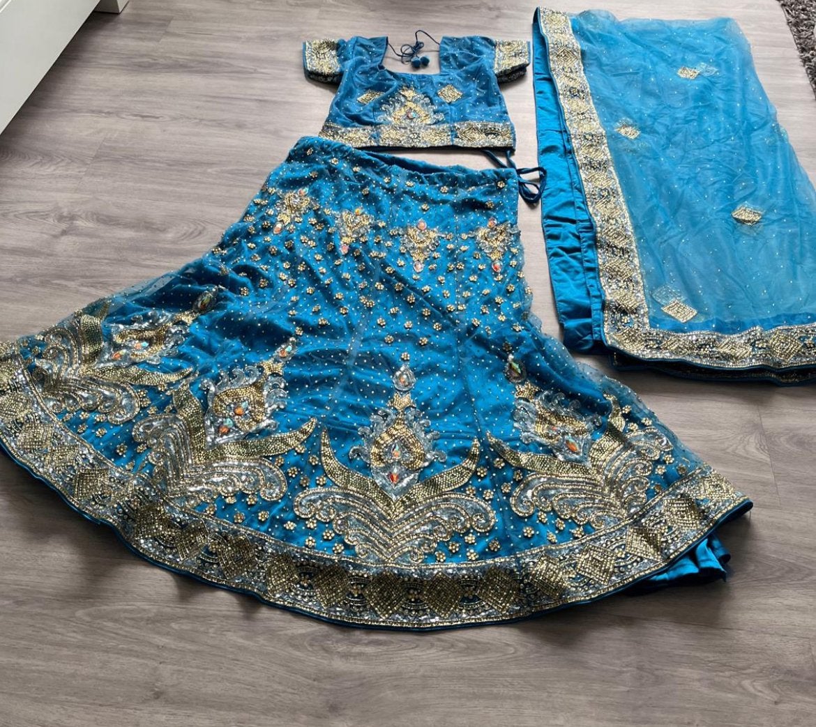 Leghna blauw mr 40/42, Kleding | Dames, Gelegenheidskleding, Ophalen of Verzenden