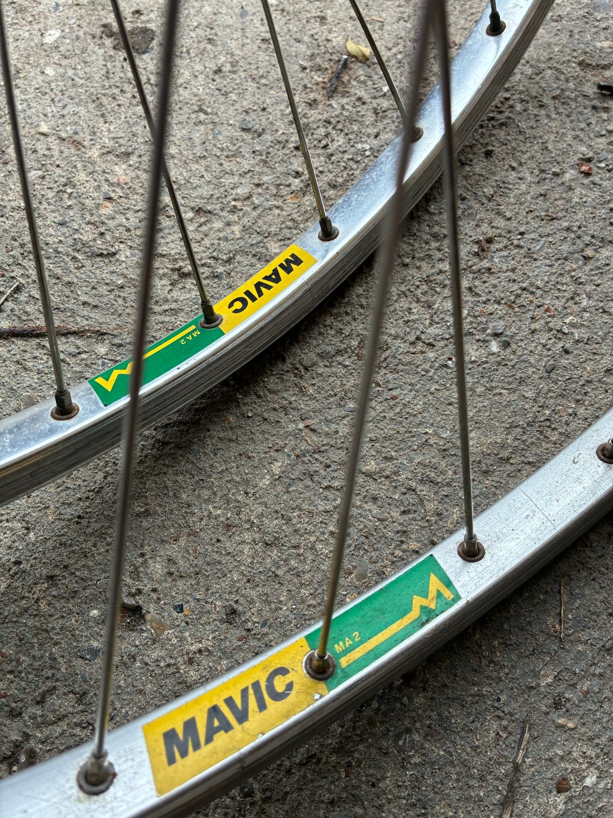Mavic velgen fietswielen - Gebruikt, Wiel, Gebruikt, Ophalen of Verzenden, Aluminium