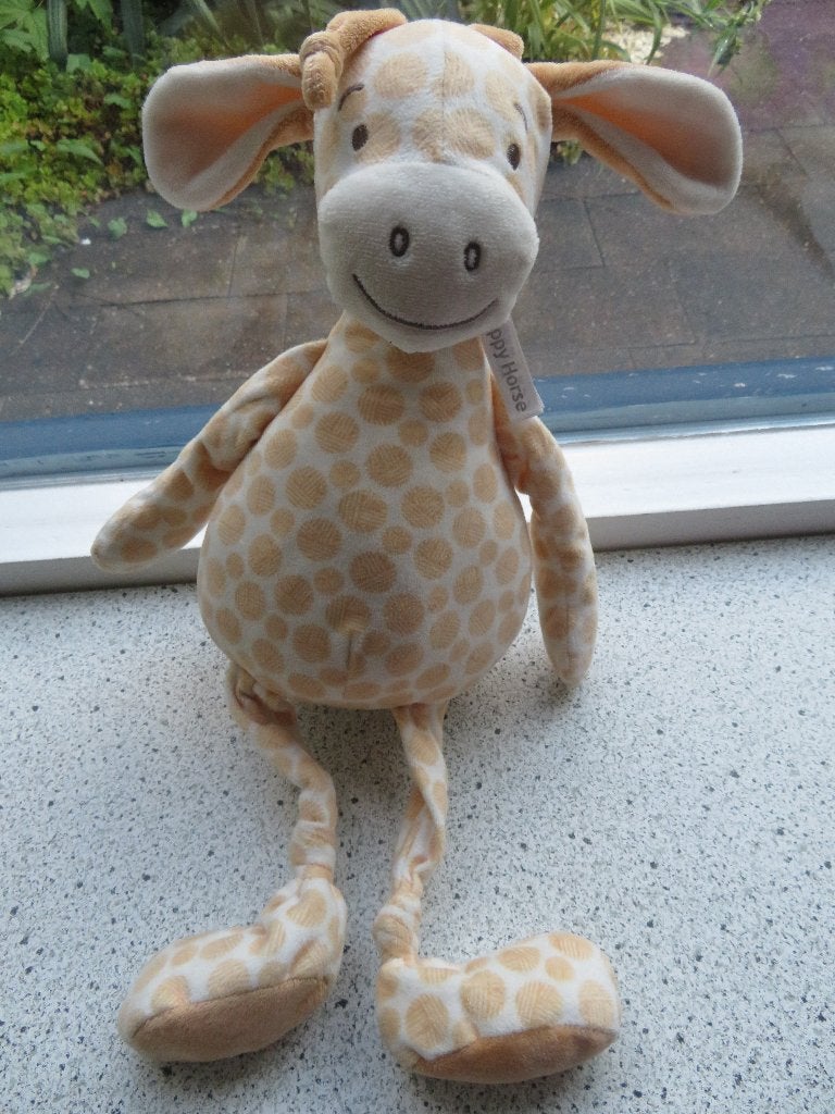 Giraffe giraf Gessy merk Happy Horse meet ca 44 cm, Giraf, Happy Horse, Wasbaar, Ophalen of Verzenden